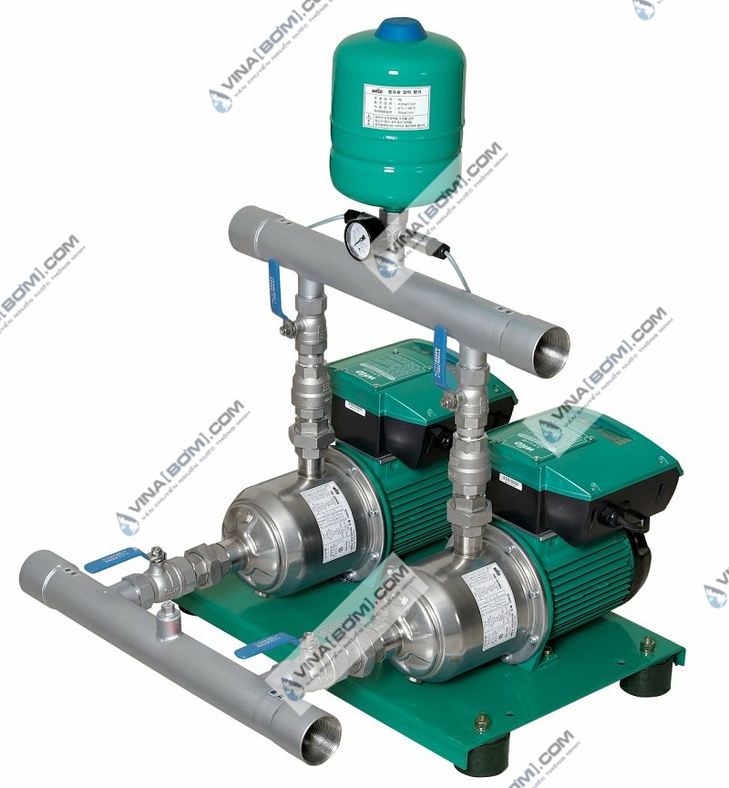 Cụm máy bơm nước biến tần Wilo PBI-LD 402EA (1.1kw x2) 2